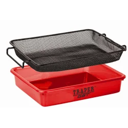 TRAPER Medium Red Litter Box with 2mm Strainer TRAPER - 1