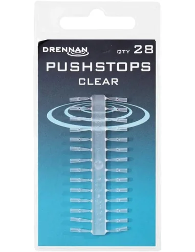 Drennan PushStop Clear Stoppers 28pcs