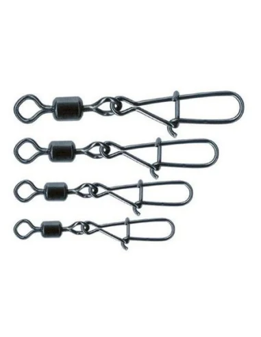 Swivel with safety pin ROBINSON duo lock 08 10pcs