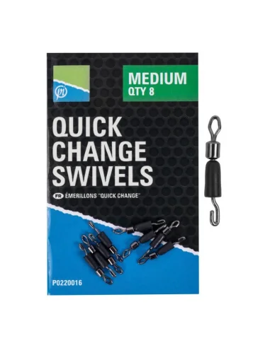 Preston Quick Change Swivels - size 1 S