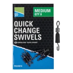 Preston Quick Change Swivels - size 1 M PRESTON - 1