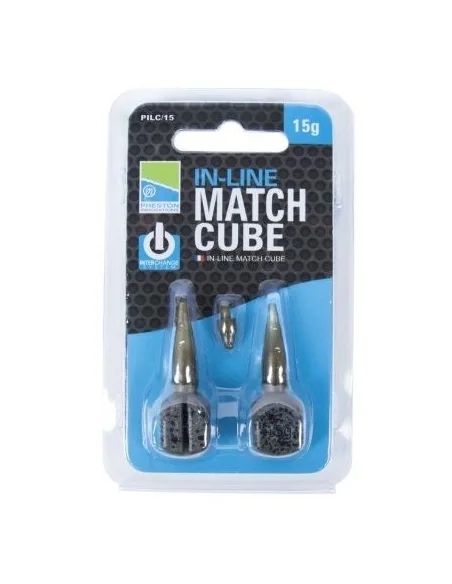 Preston In-Line Match Cube Sinkers - 45g PRESTON - 1