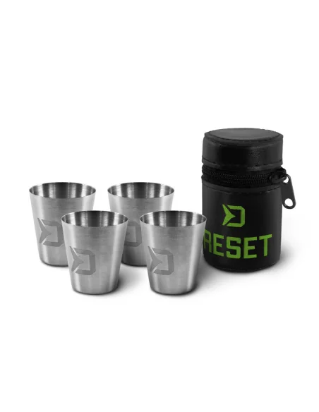Stainless steel glasses set Delphin RESET 4in1 4x30ml DELPHIN - 1