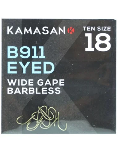 Kamasan Hooks KAMASAN Hooks B911 Barbless Eyed