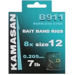 Kamasan B911 Rigs (with elastic band) 30cm - size 12 KAMASAN - 1