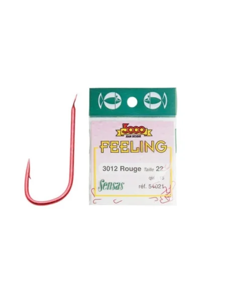 Hooks Sensas 3012 ROUGE n.20 SENSAS - 1