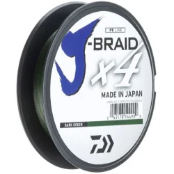 Plecionka Daiwa J-Braid X4E 0.13mm 135m Dark Green DAIWA - 1