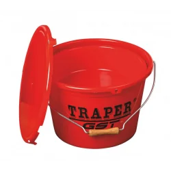 Bucket Traper 13L with Bowl and Lid Red TRAPER - 1
