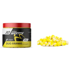 Wafters MATCHPRO Worms 3D Duo Pineapple 8mm 20g MatchPRO - 1