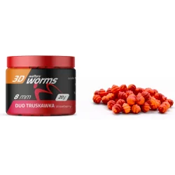 Wafters MATCHPRO Worms 3D Duo Strawberry 8mm 20g MatchPRO - 1