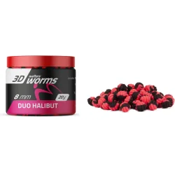 Wafters MATCHPRO Worms 3D Duo Halibut 8mm 20g MatchPRO - 1