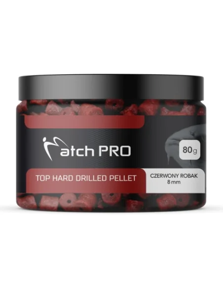 Hook pellet MATCHPRO Red Worm Hard 12mm MatchPRO - 1