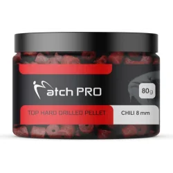 MATCHPRO Chili Hard Drilled Hooked Pellets 8mm MatchPRO - 1