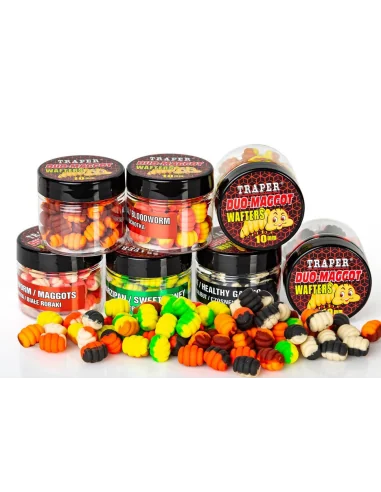 Wafters Traper Maggot DUO 10mm Strawberry/Cream TRAPER - 2