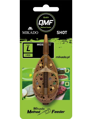 FEEDER MIKADO- METHOD FEEDER SHOT Q.M.F. SYSTEM L - 50g