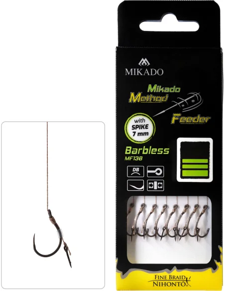 Mikado Method Feeder MF13 Rigs On Braided Line With Needle - size I. 12 MIKADO - 1