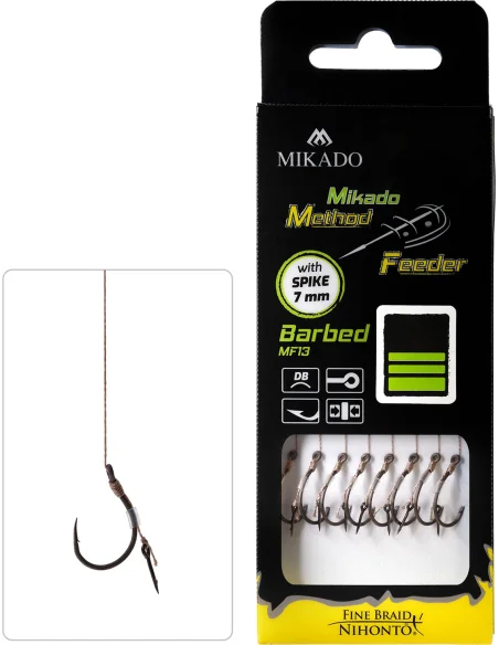 Method Feeder Rigs On Mikado Braided Line With Pink Needle - 12 MIKADO - 1