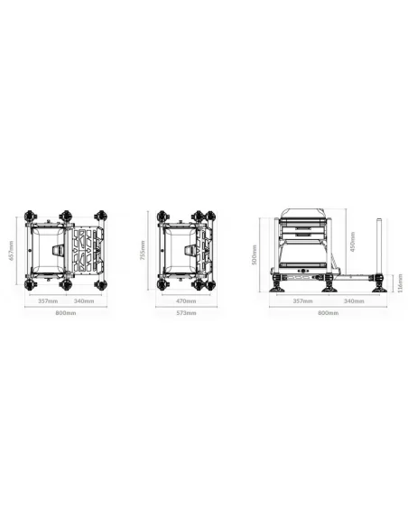 Preston Inception Station Seat - Graphite Edition PRESTON - 2