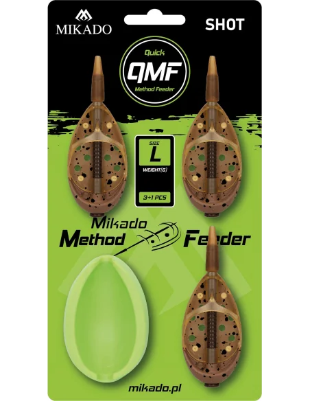 Feeder  MIKADO METHOD FEEDER SHOT Q.M.F. SET L 3x20g MIKADO - 1
