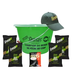 Set  SENSAS 3000 FEEDER GROUNDBAIT + ATTACHMENT + BUCKET + CAP SENSAS - 1