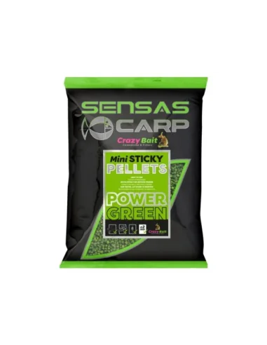 Pellets SENSAS mini sticky pellets Power Green 700g