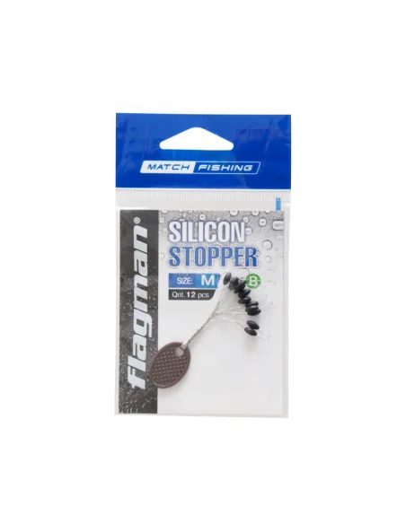 For Line Flagman Silicon Black Stoppers Size. L FLAGMAN - 1