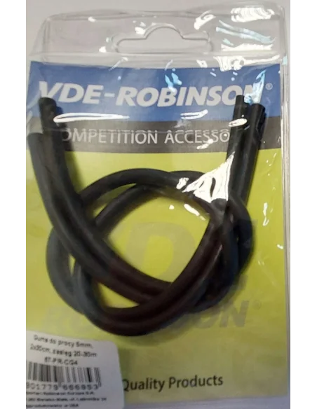 Rubber for slingshots VDE-Robinson 5mm 2x30cm 25-35m 2pcs ROBINSON - 1