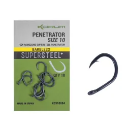 Korum Barbed Penetrator Hooks with Rose Eye - 12 KORUM - 1