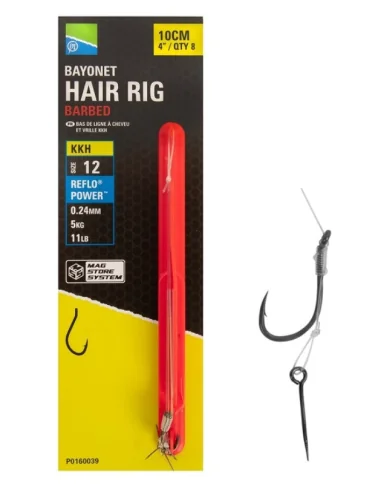Preston KKH Mag Store Hair Rigs Bayonet size 8