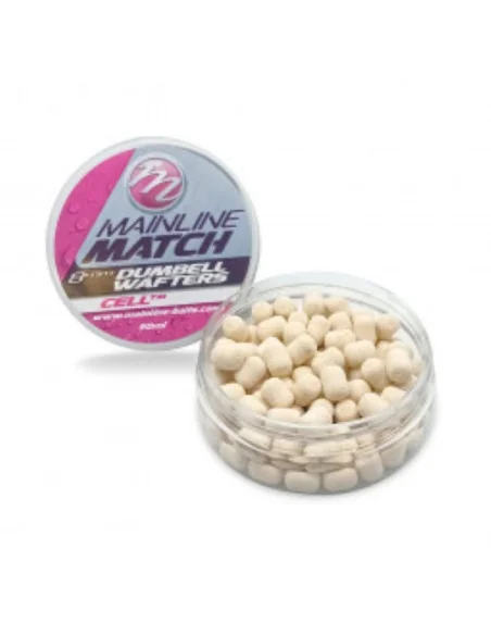 Mainline Match Dumbell Wafters – White CellT 10mm MAINLINE - 1