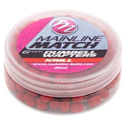 Mainline Match Dumbell Wafters – Red Krill - 6mm MAINLINE - 1