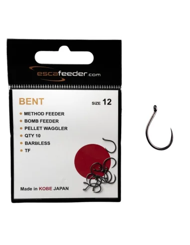 Esca Feeder Bent Hooks - Size 12