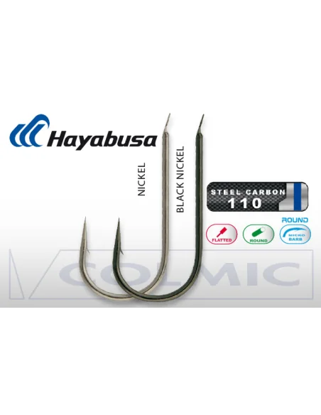 Hooks Colmic Hayabusa HCHK 128-BLACK NICKEL SIZE.19 COLMIC - 2