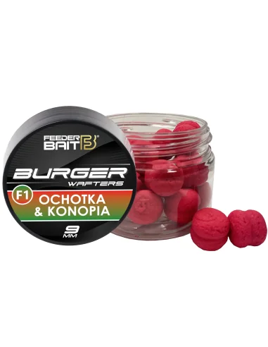 Feeder Bait Burger Wafters Lure 9mm - F1 Bloodworm Hemp