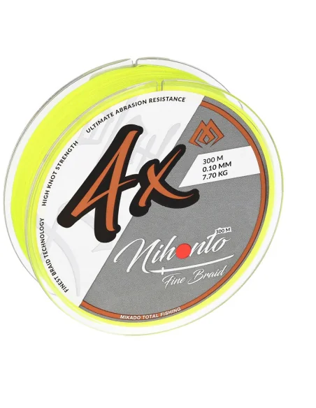 Mikado NIHONTO FINE BRAID 4x 300m FLUO 0.10mm MIKADO - 2