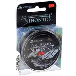 Mikado Nihonto FINE BRAID 4X 15m Black 0.10mm MIKADO - 1