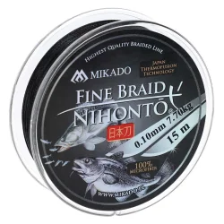 Mikado Nihonto FINE BRAID 4X 15m Black 0,14mm MIKADO - 1 2