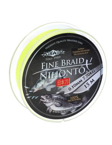 Mikado NIHONTO FINE BRAID 15m FLUO - 0.16mm MIKADO - 2