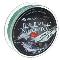 Mikado NIHONTO FINE BRAID 15m Green - 0.14mm MIKADO - 1 2