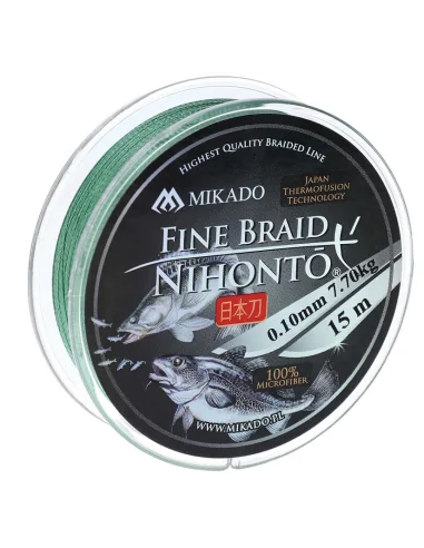 Mikado NIHONTO FINE BRAID 15m Green - 0.18mm MIKADO - 2