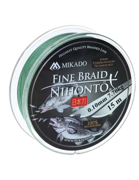 Mikado NIHONTO FINE BRAID 15m Green - 0.18mm MIKADO - 2