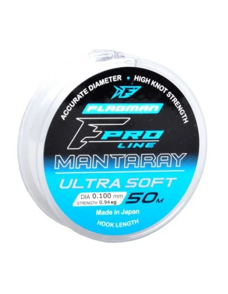 Flagman Leader Mantaray Ultra Soft 50m – 0.10mm FLAGMAN - 1