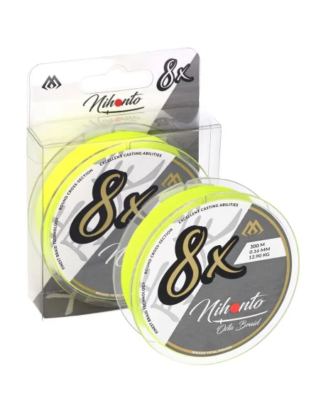 Mikado NIHONTO OCTA BRAID Fluo 8x 300m - 0.10mm MIKADO - 1
