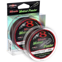 Mikado OCTA METHOD FEEDER BROWN 300m 8x- 0.10mm MIKADO - 1