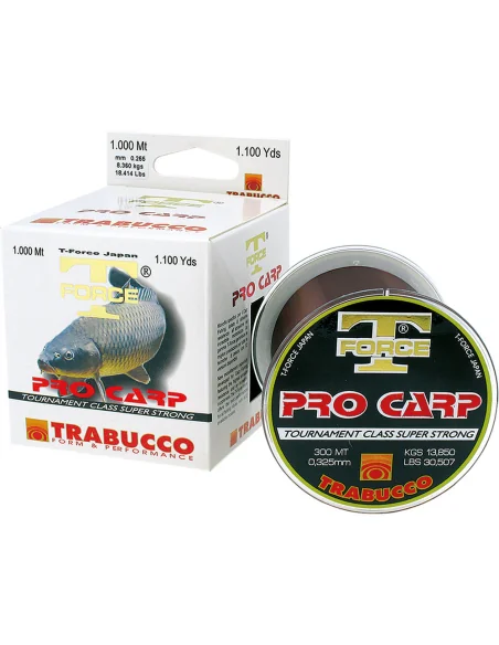 MONOFILAMENT TRABUCCO T-FORCE PRO CARP 0.255mm 1000m TRABUCCO - 1
