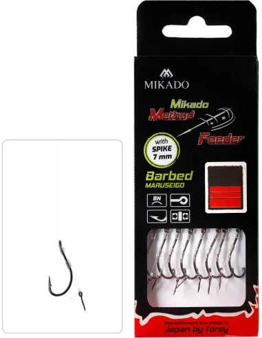 Ready-made Mikado Method Feeder RIGS - With No.12 barb NEEDLE