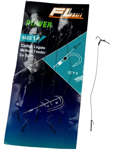 POWER Method Feeder Ready Rigs on Braided Line with Needle Size 14