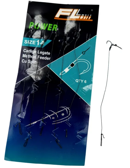 POWER Method Feeder Rigs Ready To Be Made On Braided Line With Needle Size 8  - 1