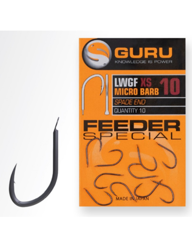 Hooks Guru Feeder LWGF Special XS Spade End - size 10
