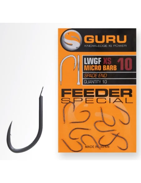 Hooks Guru Feeder LWGF Special XS Spade End - size 10 GURU - 1